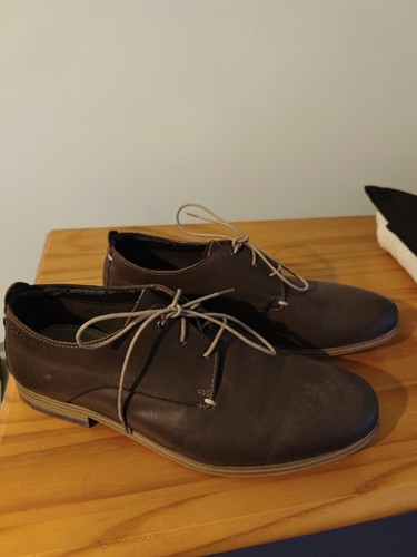 Clarks brown leather - leather, derby