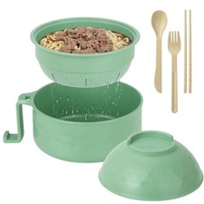 OZY Microwave Ramen Bowl，Ramen Noodle Cooker with Spoon Chopsticks Fork，Ramen Co