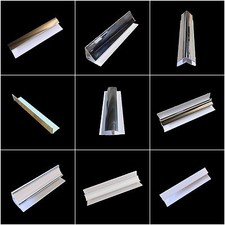 Trims for Bathroom Panels & Shower Wall All Types & Colours PVC End Caps, Angles