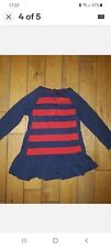 New Ralph Lauren Baby Girls  Dress Navy And Red 12 Months