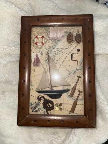 Vintage nautical shadow - 3d,
