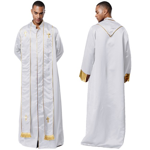 Mens cassock metallic robe - mens,