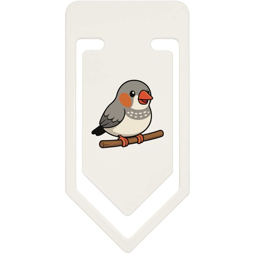 Zebra finch plastic paper - 'zebra,