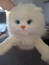 TY Classics Collection White Long Haired Persian Cat Peachey  18" inch VGC 2001