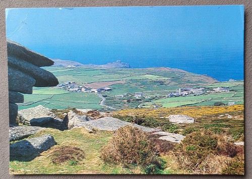 Vintage postcard used - used, zennor