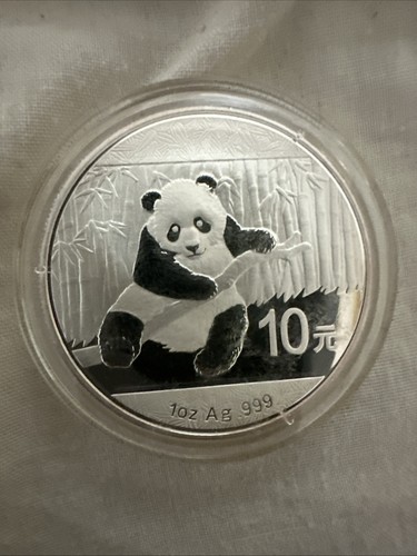 2014 chinese panda - silver, coin