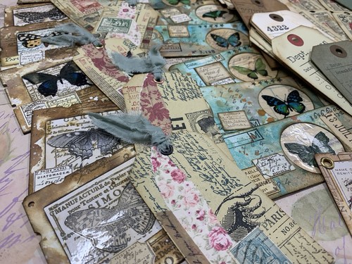 Handmade junk journal ephemera - junk,