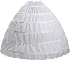 Full 6 Hoop Skirt Floor Length