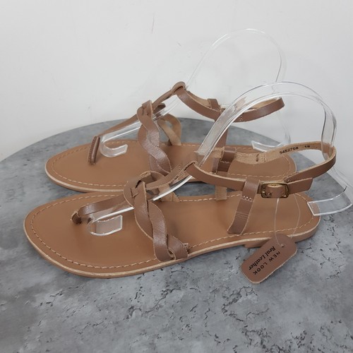 New look tan real leather - tan,