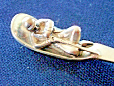 Sterling Silver SUPINE SHOOTER Tea Spoon. HYTHE Comp. 1902 Military. Collectable