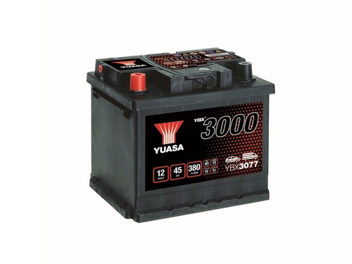 Yuasa car battery 12v 45ah - battery,