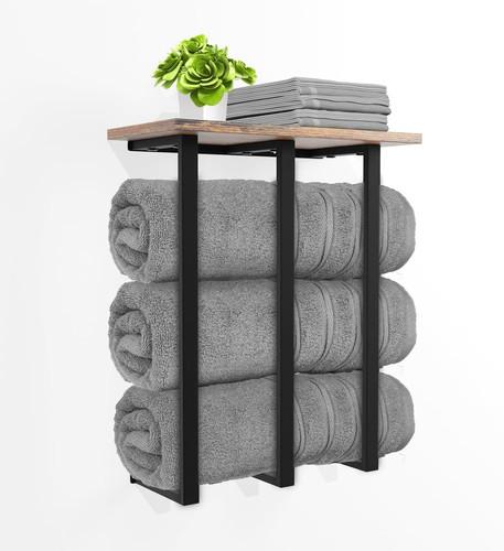 Towel rack wall - mounted, with