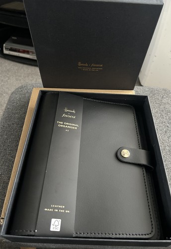 Bnib harrods black leather - black,
