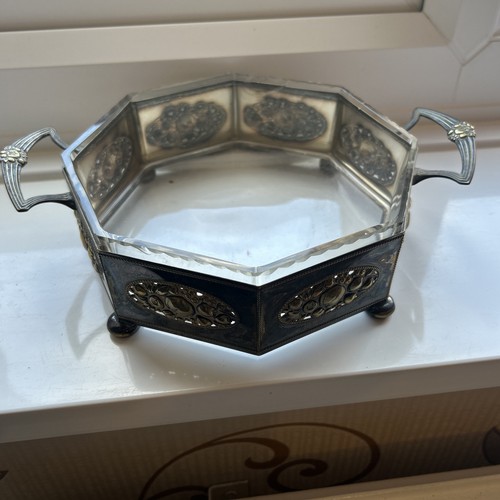 Vintage glass container - glass, in
