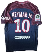 NEYMAR JR Signed OFFICIAL 2017 PSG Home Soccer Jersey HOME Large RARE*COA