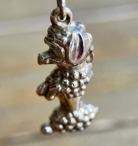9ct gold poodle - gold, |