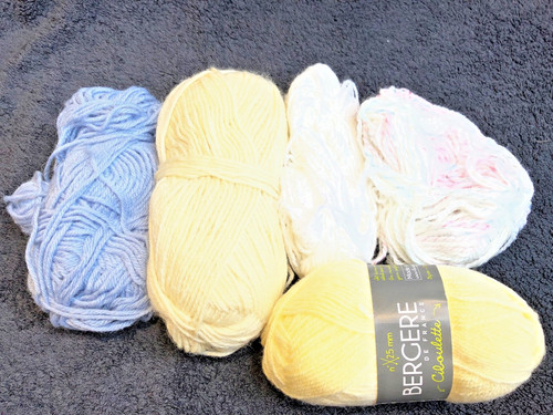 Knitting baby wool - wool, joblot