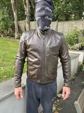 Belstaff Leather Motorcycle Jacket Brown Size Small I’m A Size 40” And Fits