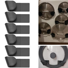 6PCS Pan Lid Holder Saucepan Storage Wall-Mounted Kitchen Rack Kitchen Supplies