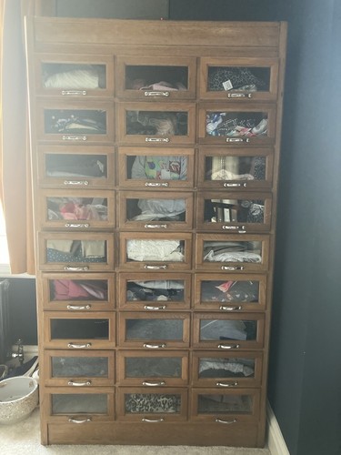 Vintage haberdsahery cabinet - haberdsahery,