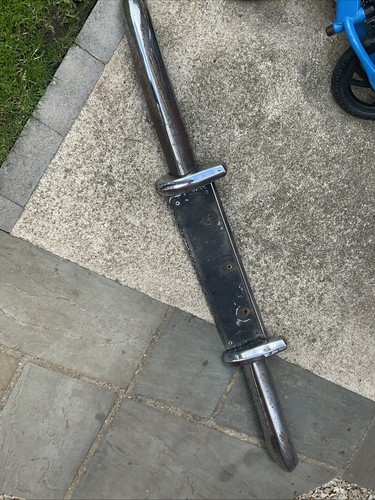 Vintage car chrome bumper - car,