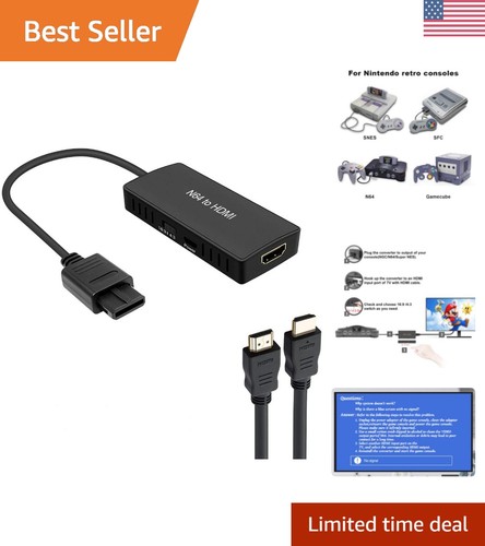 Compact n64 hdmi converter - n64, to