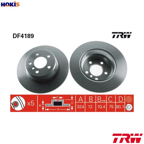 Brake disc df4189 - df4189, for