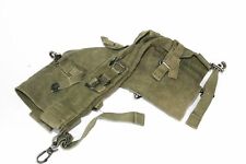 British GB 58 Pattern Cotton Webbing Poncho Roll Clips Olive Drab Green Vintage