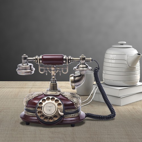 Vintage telephone rotary - telephone,