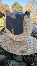 Round Raffia Crossbody Bag -