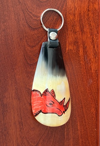 Handmade cow bone painted - handmade,