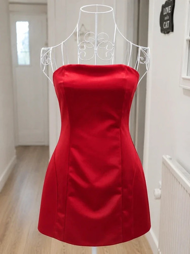 Zara red mini dress women - zara,