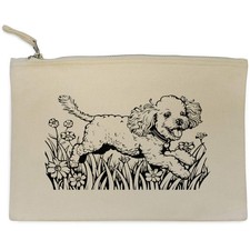 'Happy Toy Poodle Running with