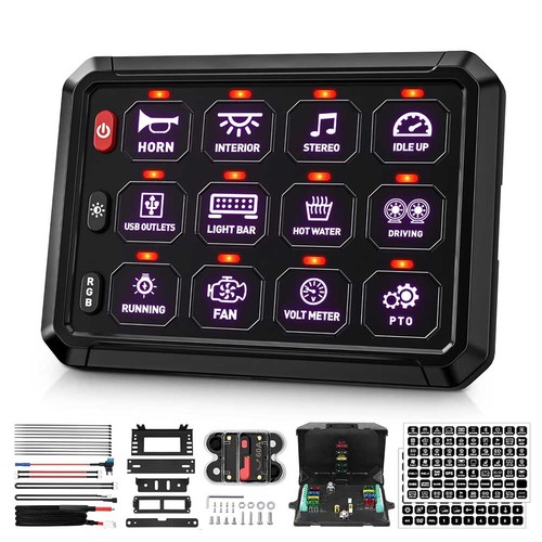 Gang switch panel control - 12,