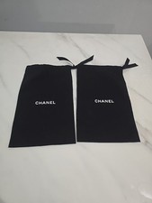 2×Chanel Drawstring Dust Bags 20×32cm