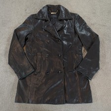 Vintage express leather trench - leather,