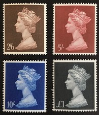 QEII 1969 Large High Value Pre Decimal Machin Set SG787 - SG790 MNH