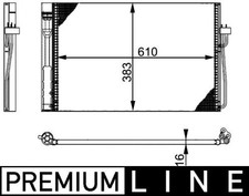 MAHLE A/C Condenser Parallel