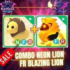 🦁Combo–Neoon /FR/Normal Lion + Blazing Lion Pet|Vaulted Pet Set/Trusted Store!!