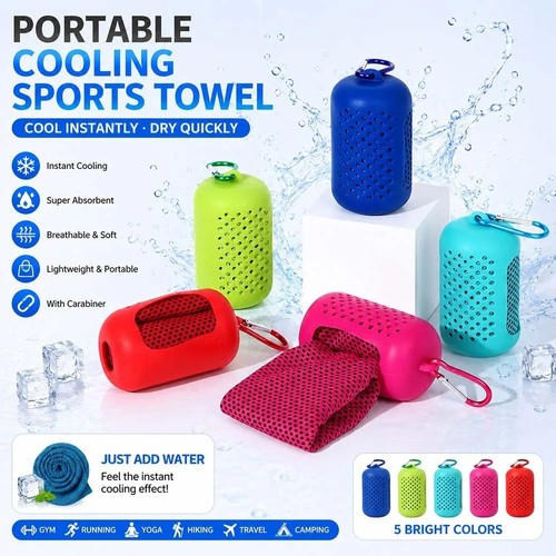 Portable cooling with silicone - with,