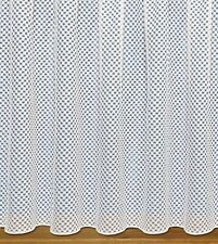 Net Curtains Straight Base With Slot Top ~ Sold By The Metre ~ White Net Curtain
