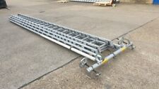 Used Triple extension Ex Fire Service Ladder.Industrial. Aluminium.British.135