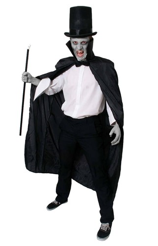 Hooded cape velour halloween - hooded,