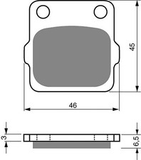 Rear Brake Pads For Yamaha YZ