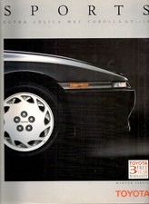 Toyota Sports Range 1989-1990 UK Market Brochure Corolla GTi-16 MR2 Celica Supra