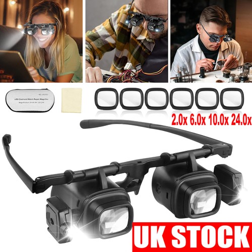 24x magnifier glasses - magnifier, w/2