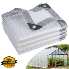 Mil clear plastic tarp 6x8 - 16,