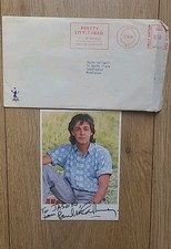 Paul McCartney signed postcard 1986