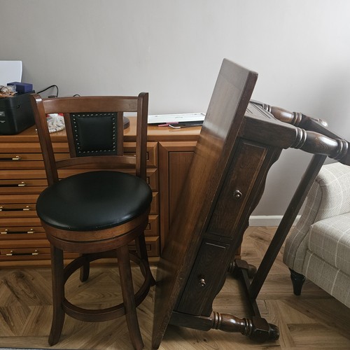 Vintage table oak - vintage, coffe