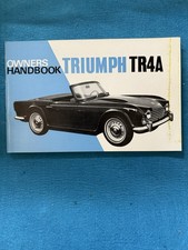 Triumph TR4A Owners Handbook